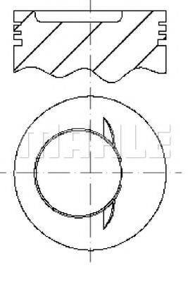 MAHLE ORIGINAL E59320 Поршень