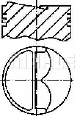 MAHLE ORIGINAL E25530 Поршень