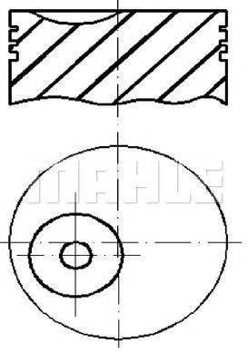 MAHLE ORIGINAL E59560 Поршень