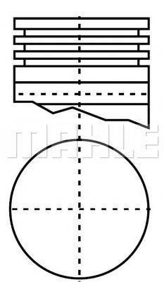 MAHLE ORIGINAL E14490 Поршень