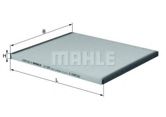 MAHLE ORIGINAL LA659 Фільтр, повітря у внутрішньому просторі