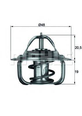 MAHLE ORIGINAL TX187D Термостат, охолоджуюча рідина