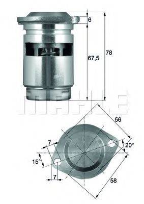 MAHLE ORIGINAL TO183 Термостат, масляне охолодження