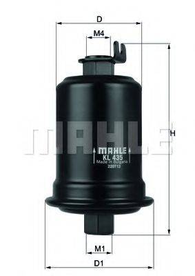 MAHLE ORIGINAL KL435 Паливний фільтр