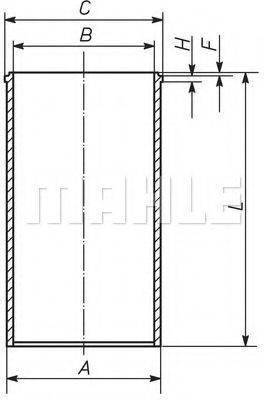 MAHLE ORIGINAL 021WV27 Гільза циліндра