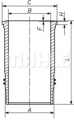 MAHLE ORIGINAL 037LW00104001 Гільза циліндра