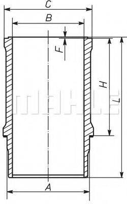 MAHLE ORIGINAL 039WN24 Гільза циліндра