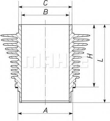 MAHLE ORIGINAL 503WR18 Гільза циліндра