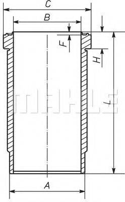 MAHLE ORIGINAL 037WN51 Гільза циліндра