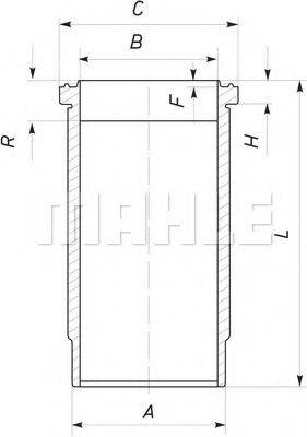 MAHLE ORIGINAL 037WN22 Гільза циліндра