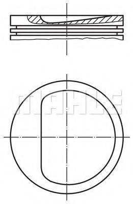 MAHLE ORIGINAL 0398500 Поршень