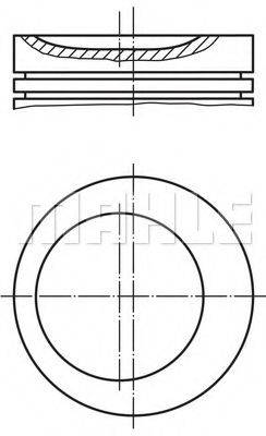 MAHLE ORIGINAL 0131900 Поршень