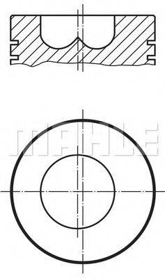 MAHLE ORIGINAL 0374300 Поршень