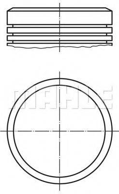 MAHLE ORIGINAL 0401800 Поршень