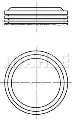 MAHLE ORIGINAL 0376000 Поршень