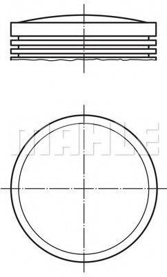 MAHLE ORIGINAL 0122500 Поршень