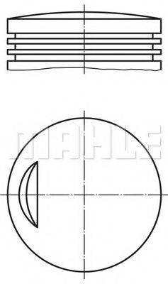 MAHLE ORIGINAL 0023410 Поршень