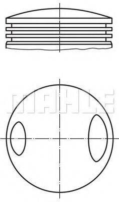 MAHLE ORIGINAL 5031800 Поршень