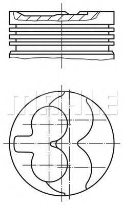 MAHLE ORIGINAL 6760700 Поршень