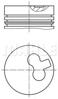 MAHLE ORIGINAL 6072600 Поршень