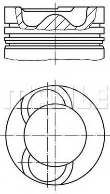 MAHLE ORIGINAL 0380500 Поршень