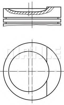 MAHLE ORIGINAL 0347900 Поршень