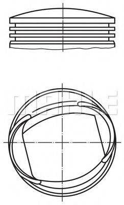 MAHLE ORIGINAL 0131800 Поршень