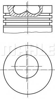 MAHLE ORIGINAL 0090701 Поршень