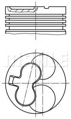 MAHLE ORIGINAL 6403800 Поршень