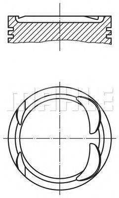 MAHLE ORIGINAL 0040600 Поршень