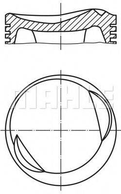 MAHLE ORIGINAL 0811500 Поршень