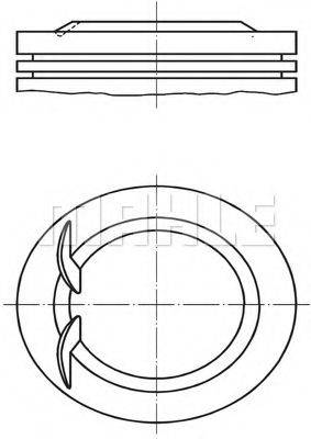 MAHLE ORIGINAL 0381400 Поршень