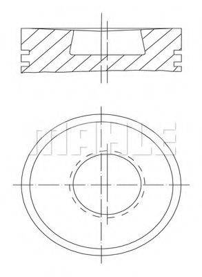 MAHLE ORIGINAL 0037200 Поршень