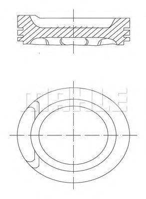 MAHLE ORIGINAL 0340100 Поршень