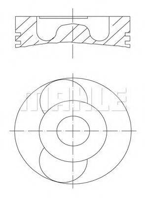 MAHLE ORIGINAL 0402200 Поршень