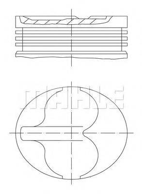 MAHLE ORIGINAL 6402700 Поршень