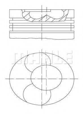 MAHLE ORIGINAL 028PI00112000 Поршень