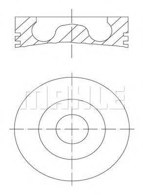 MAHLE ORIGINAL 0281600 Поршень