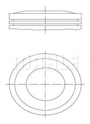 MAHLE ORIGINAL 0121000 Поршень