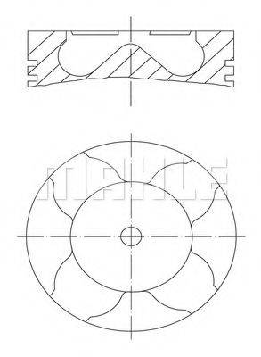 MAHLE ORIGINAL 0831700 Поршень