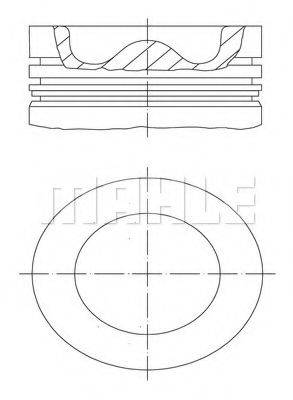 MAHLE ORIGINAL 037PI00115000 Поршень