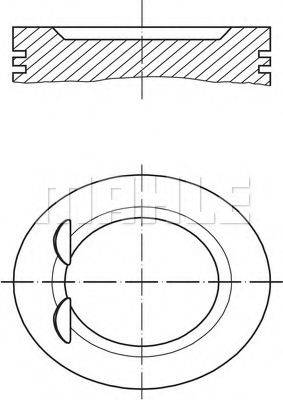 MAHLE ORIGINAL 0120100 Поршень