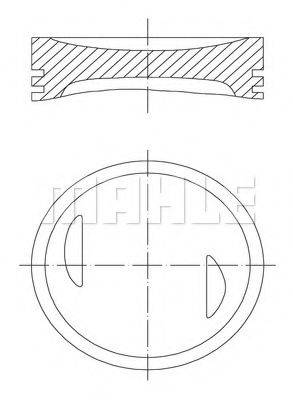 MAHLE ORIGINAL 6430600 Поршень