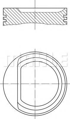 MAHLE ORIGINAL 0307100 Поршень