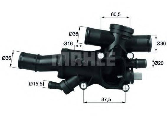 MAHLE ORIGINAL TH4483 Термостат, охолоджуюча рідина