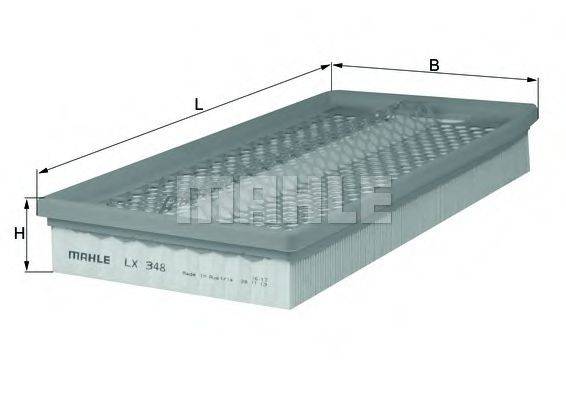 MAHLE ORIGINAL LX348 Повітряний фільтр