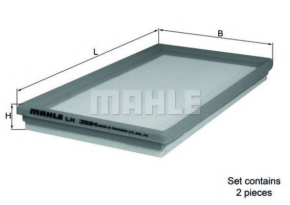 MAHLE ORIGINAL LX3594S Повітряний фільтр