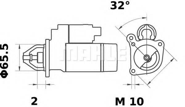 MAHLE ORIGINAL MS376 Стартер