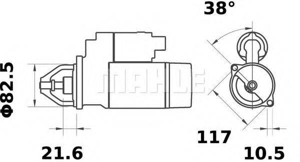 MAHLE ORIGINAL MS379 Стартер