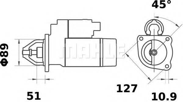 MAHLE ORIGINAL MS325 Стартер